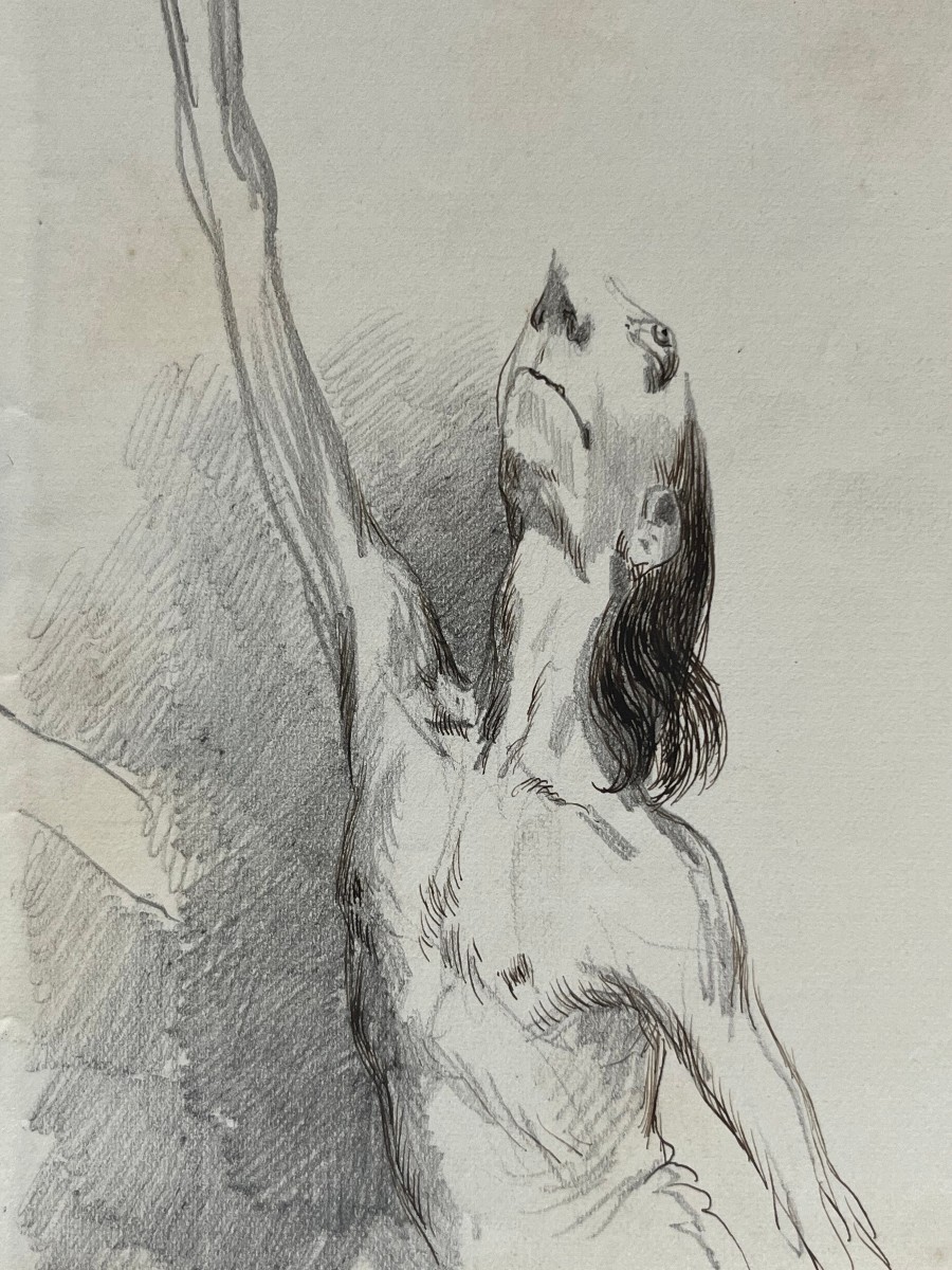Edouard Detaille, The Sparrowhawk, August 7, 1897, Drawing-photo-2