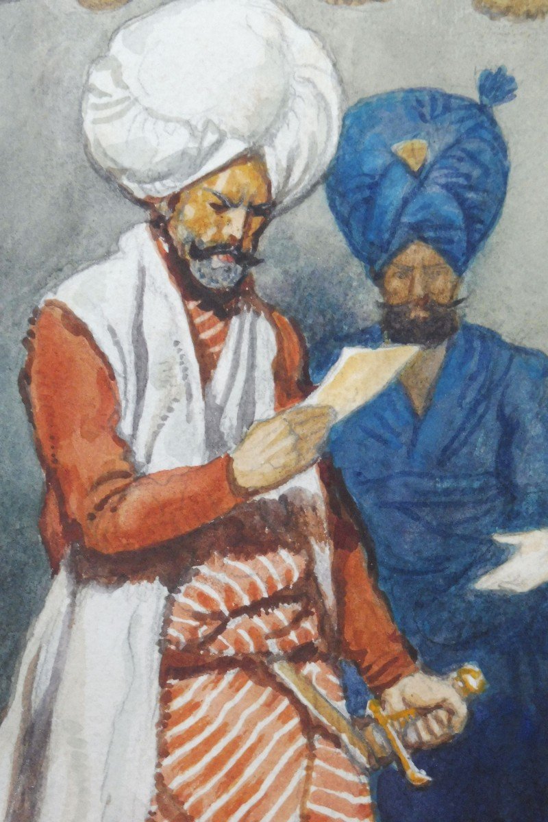 Georges Paul Leroux 1877-1957 Bajazet Aquarelle-photo-4