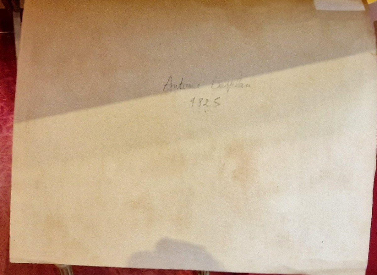 Antoine Jean Baptiste Desplan 1790-1873 Cloitre De Santa Sabina à Rome Aquarelle-photo-2