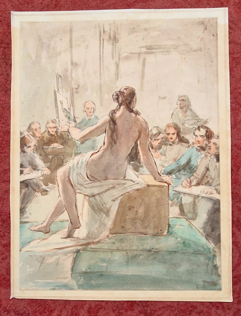 John James Chalon 1778-1854 (english School) A Course In Watercolor Drawing