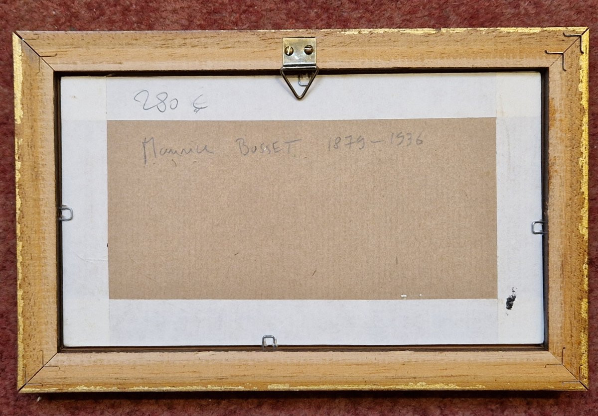 Maurice Busset 1879-1936 Etude de ciel Huile sur carton-photo-4