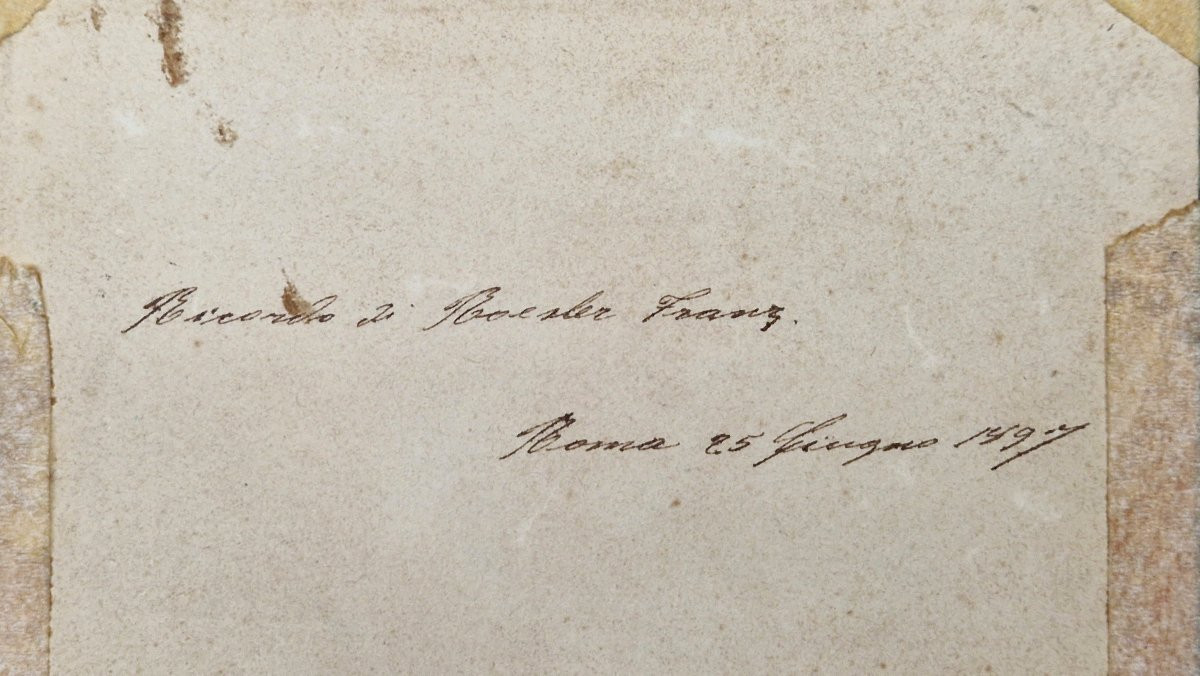 Ettore Roesler Franz 1845-1907 Man Dressed In Oriental Style Watercolor-photo-3