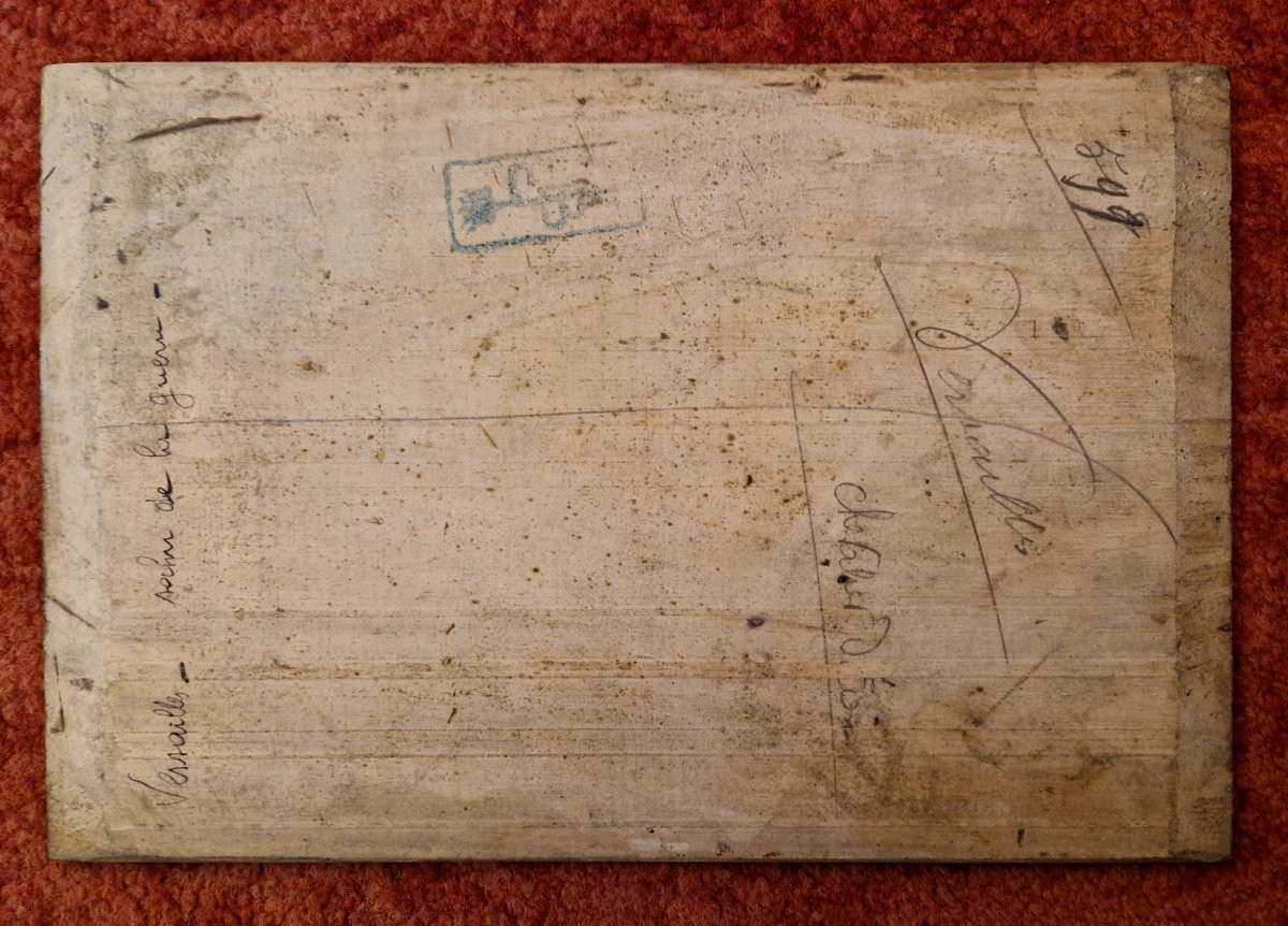 Alexandre Bailly 1866-1947 Ceiling At Versailles Oil On Panel-photo-1