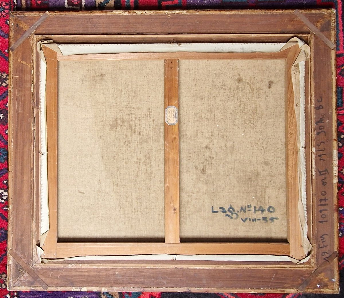 Roger Grillon 1881-1938 The Artist's Studio Oil On Canvas-photo-3