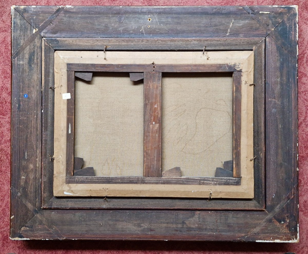 Abel Truchet 1857-1918 Paris le square du Vert-Galant Huile sur toile-photo-2