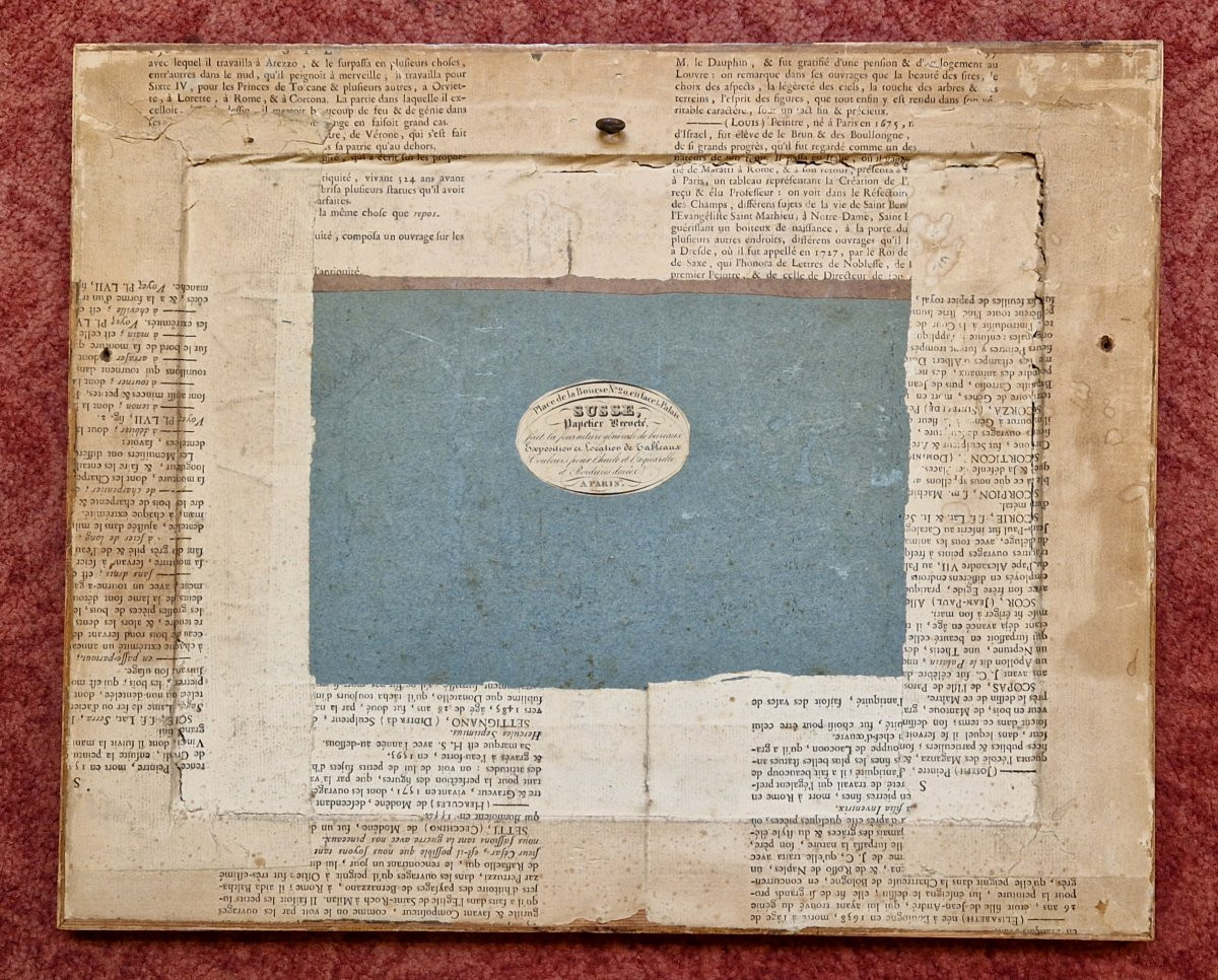 Jacques François Joseph Swebach 1763-1829 Mounted Officer And His Aide-de-camp Drawing-photo-1