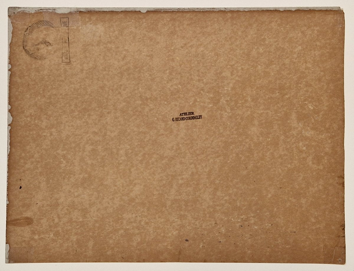 Georges Ricard-cordingley 1873-1939 Tartanes In The Bay Of Cannes Oil On Paper-photo-4