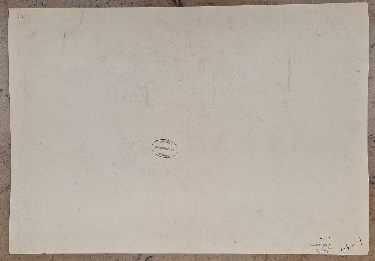 Isidore Rosenstock 1880-1956 Dans La Chambre Au Nu Féminin Watercolor-photo-2