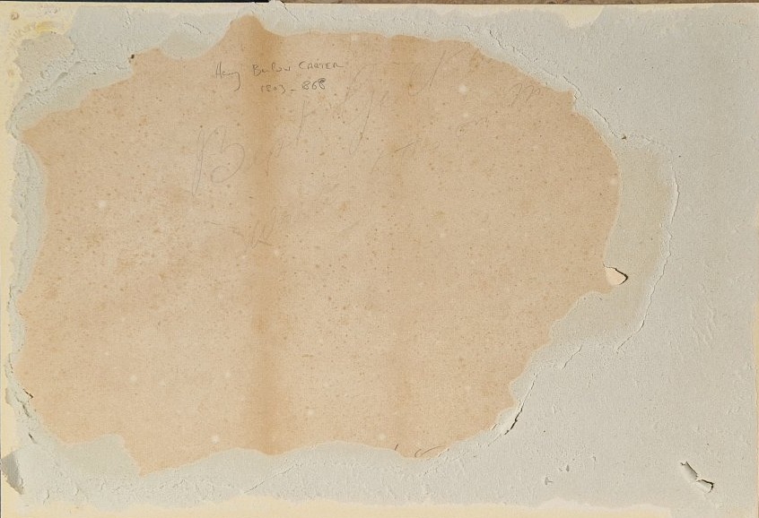 Henry Barlow Carter 1803-1868 Voilier par forte houle Aquarelle-photo-1