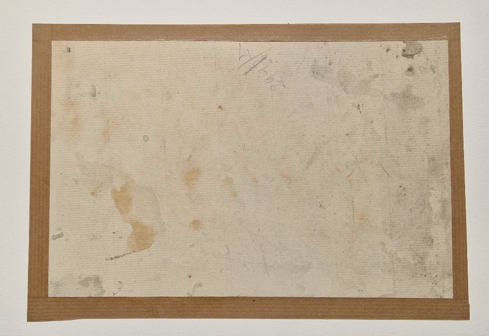 Constantin Guys 1802-1892 Calèche et cavalier. Crayon, lavis brun et gris.-photo-1