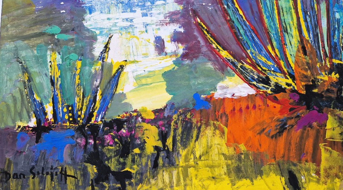 Daniil Andreevitch Solojef 1908-1994 Paquebot à Cannes Acrylique sur papier-photo-2