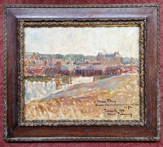 Robert Poughéon 1886–1955 View Of Trouville-le-port Oil On Canvas