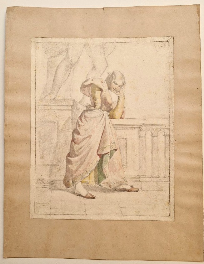 Pierre Bonirote 1811-1891 A Venise Aquarelle-photo-2