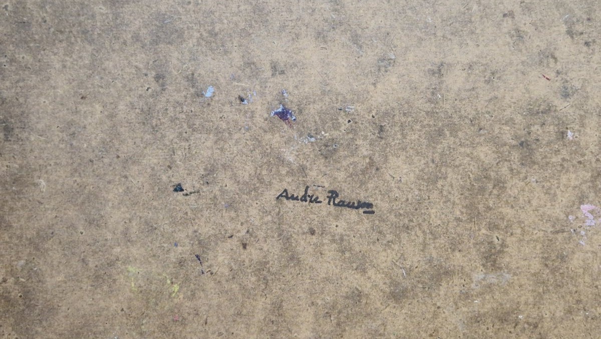 André Planson 1898-1981 Scène mythologique Huile sur panneau-photo-3