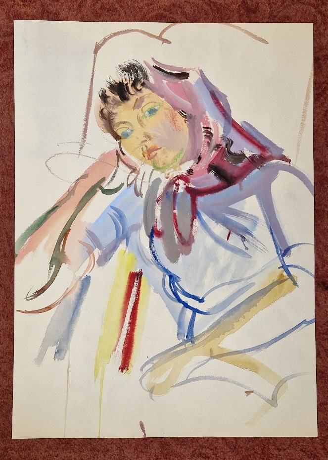 André Planson 1898–1981 On The Beach Watercolor And Gouache-photo-1