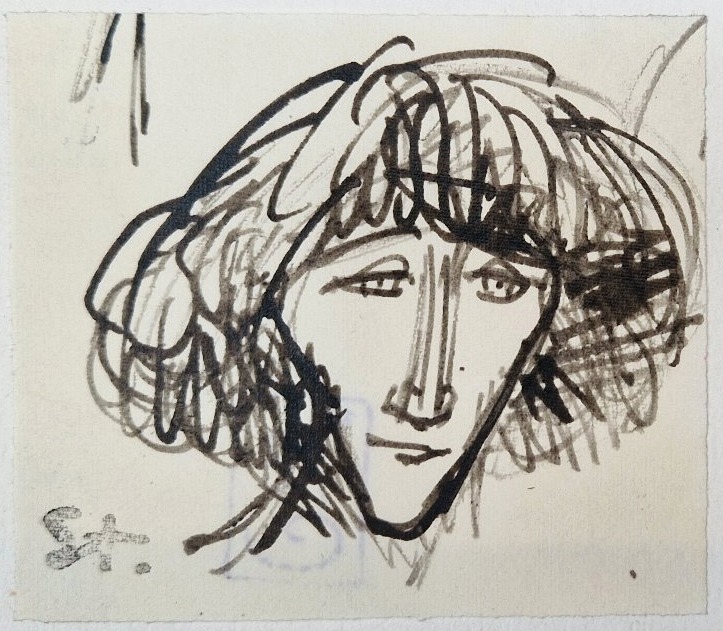 Théophile Alexandre Steinlen 1859-1923 Femmes Trois dessins à la pointe de roseau-photo-2