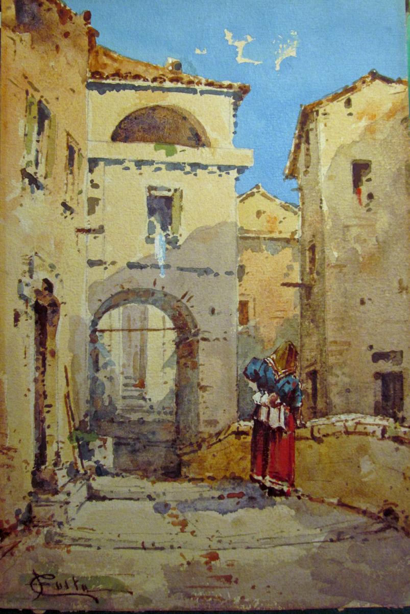 Emmanuel Costa 1833-1921 "rue Du Vieil Antibes"