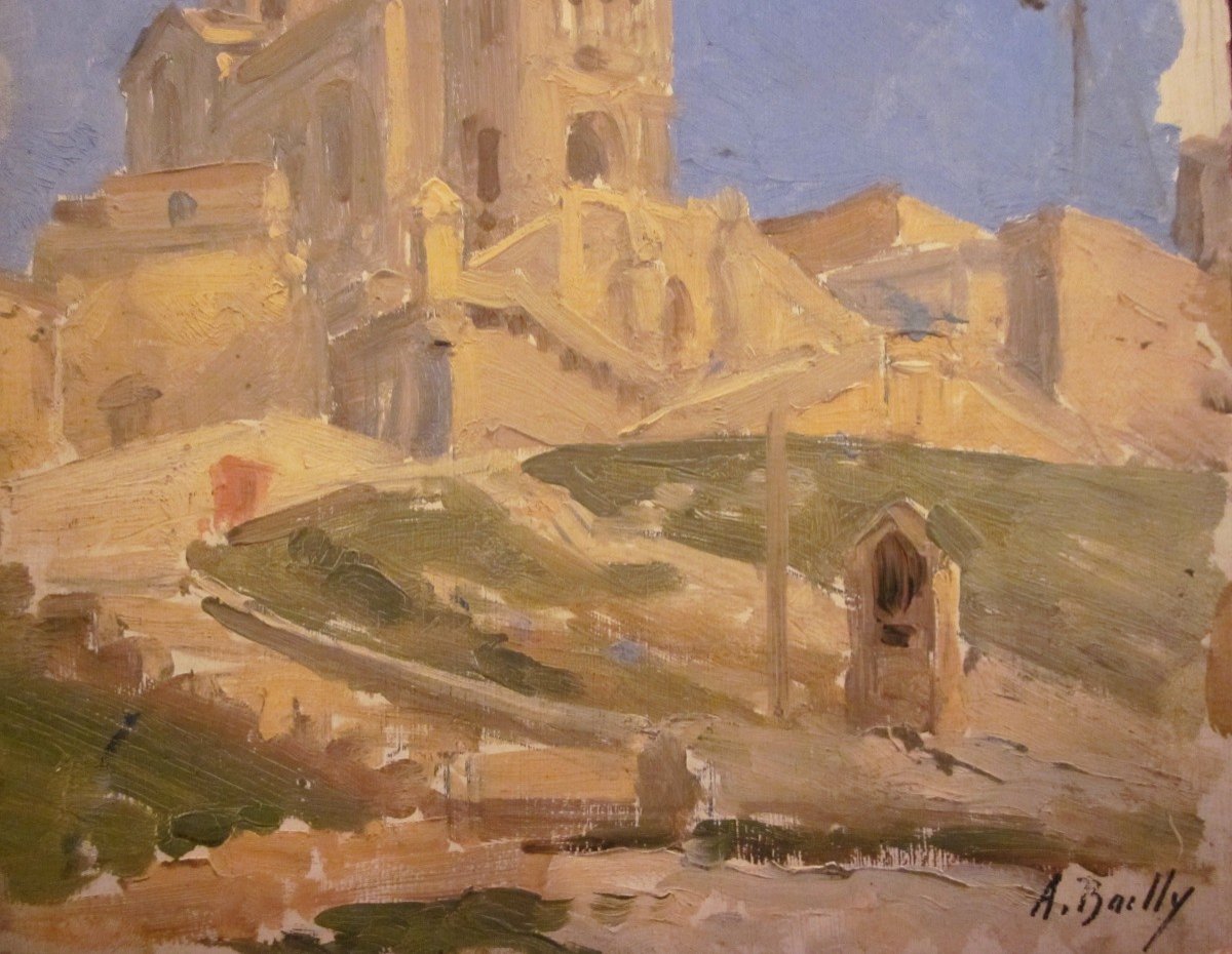 Alexandre Bailly 1866-1949 Marseille Notre Dame De La Garde-photo-2