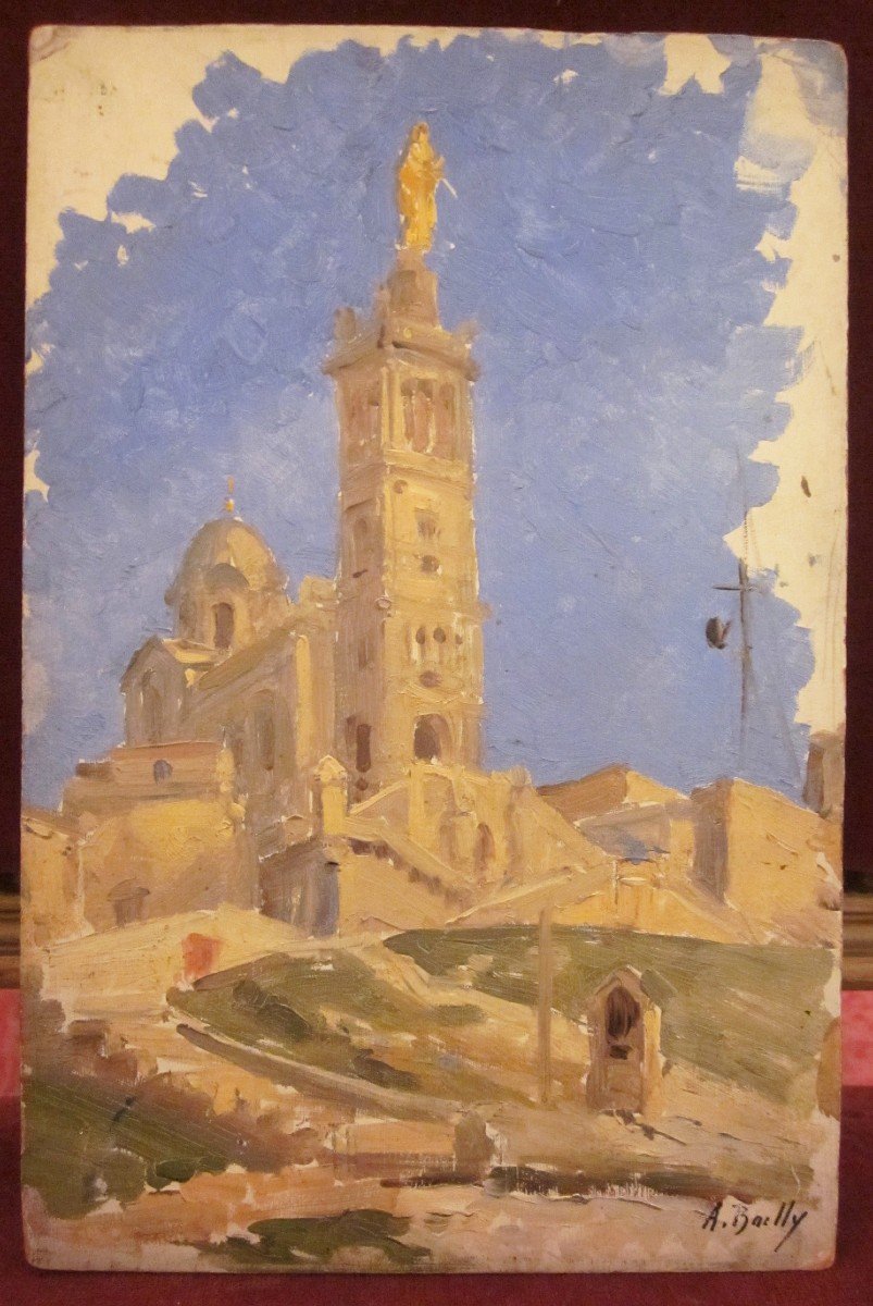 Alexandre Bailly 1866-1949 Marseille Notre Dame De La Garde