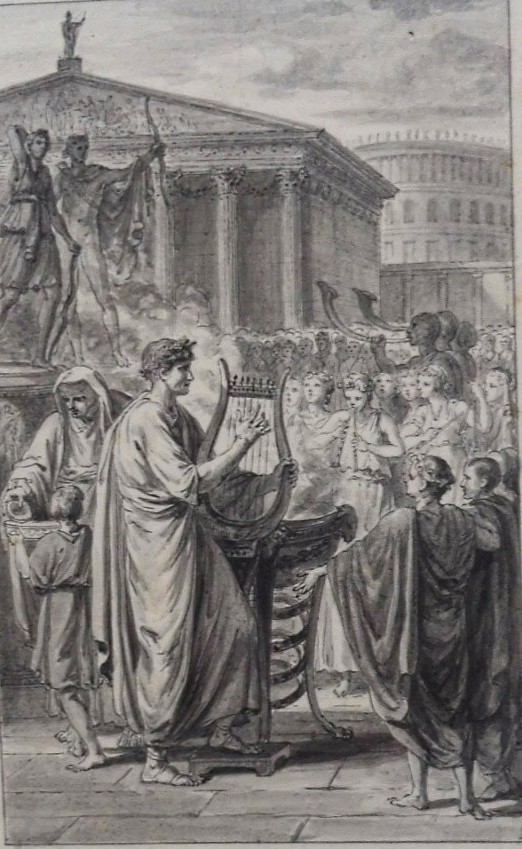 Nicolas Monsiau 1754-1837 Scène antique à Rome 