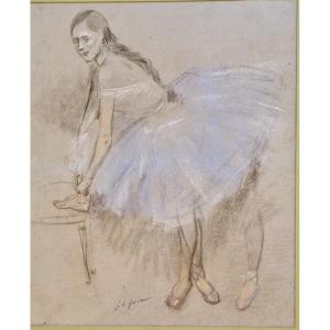 Jean Louis Forain 1852-1931 Pastel Dancer