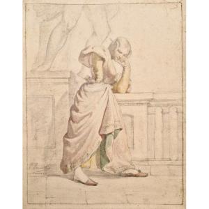 Pierre Bonirote 1811–1891 In Venice Watercolor
