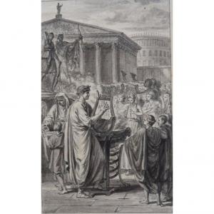 Nicolas Monsiau 1754-1837 Scène antique à Rome 