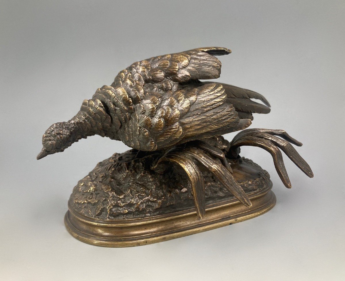 Faisan - Bronze de Ferdinand Pautrot (1832 - 1874) -photo-2