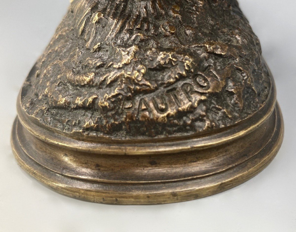 Faisan - Bronze de Ferdinand Pautrot (1832 - 1874) -photo-1