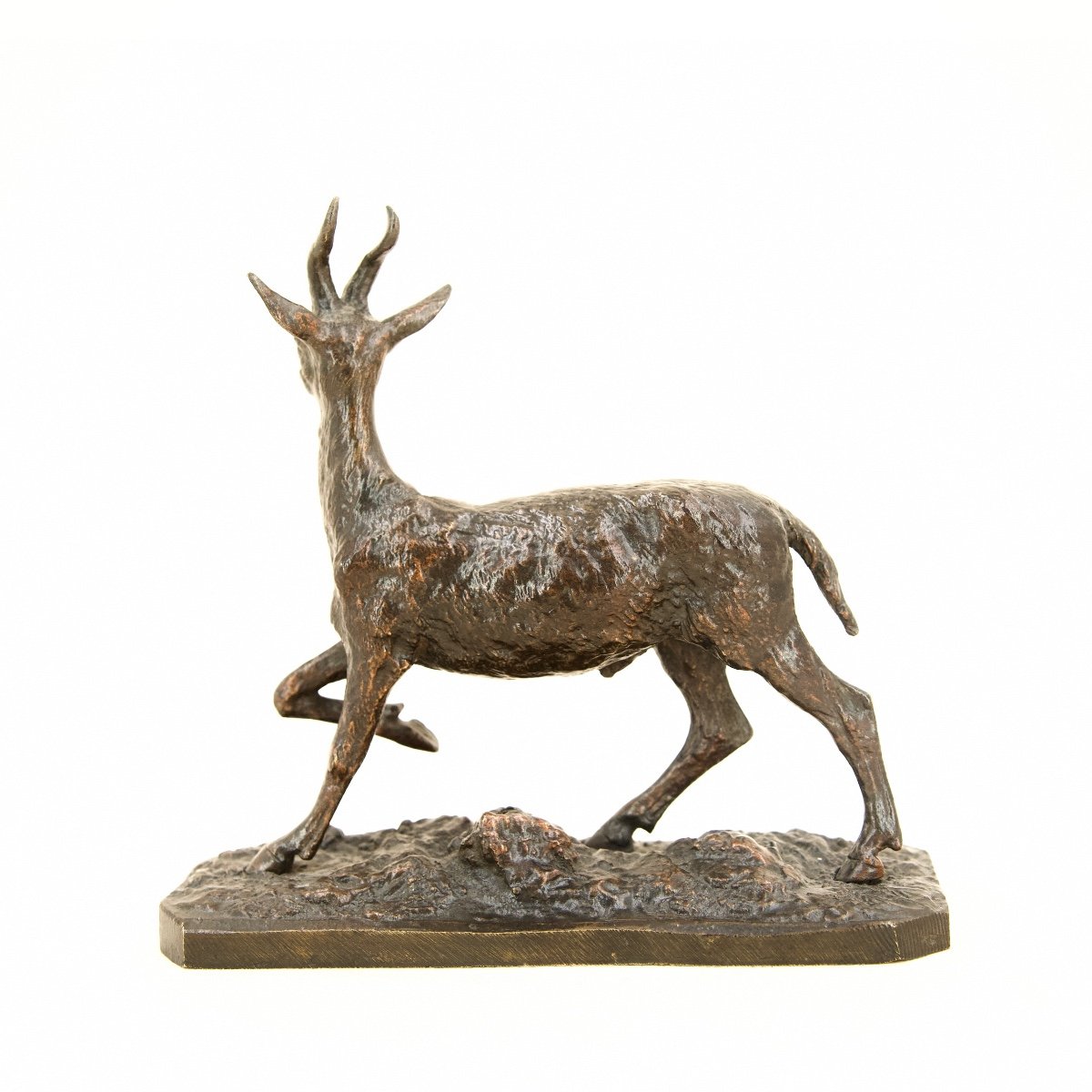 Male Gazelle - Bronze By Christophe Fratin (1801 - 1864)-photo-2
