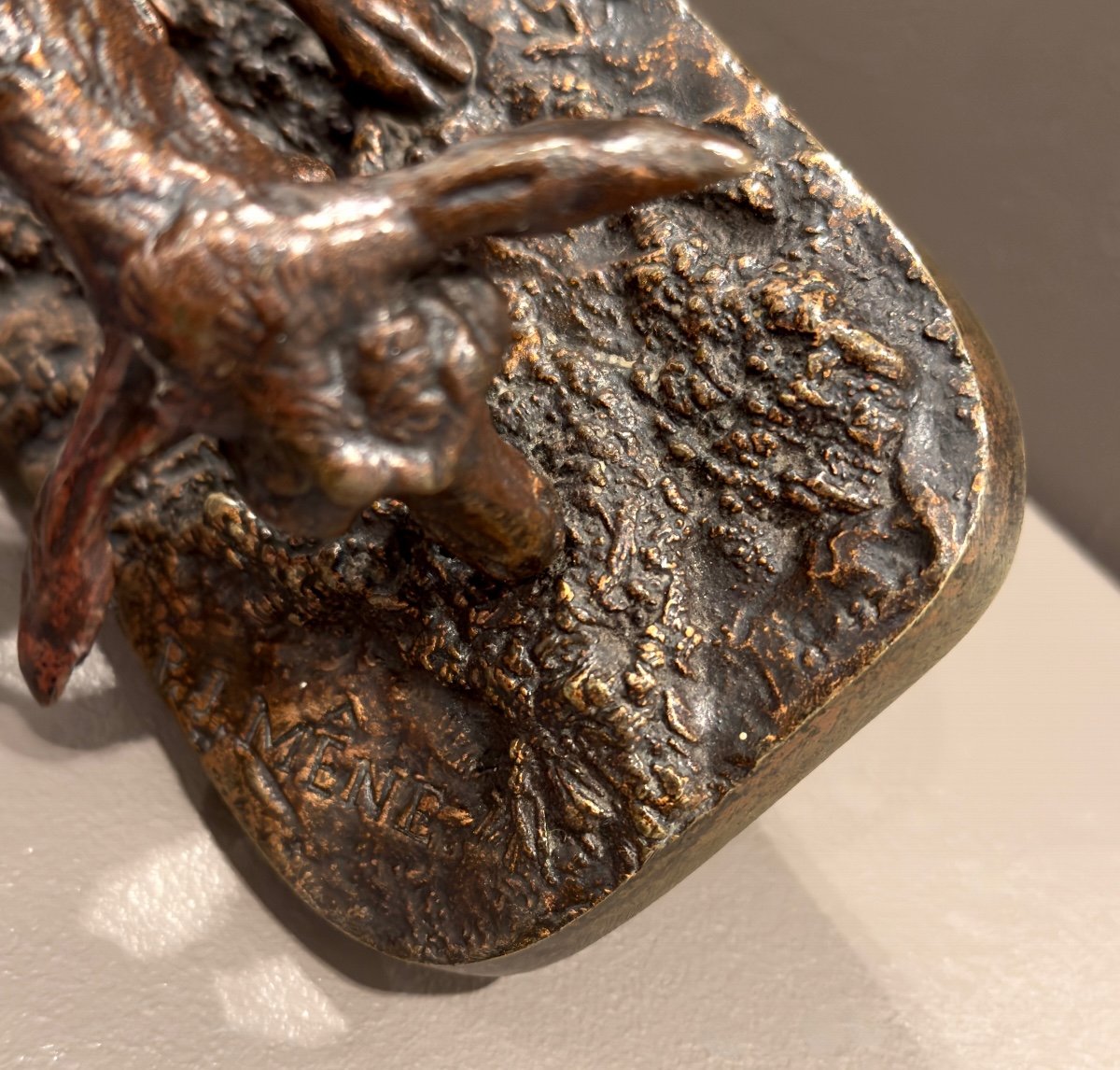 Chèvre broutant - Bronze de Pierre-Jules Mêne (1810 - 1879)-photo-1