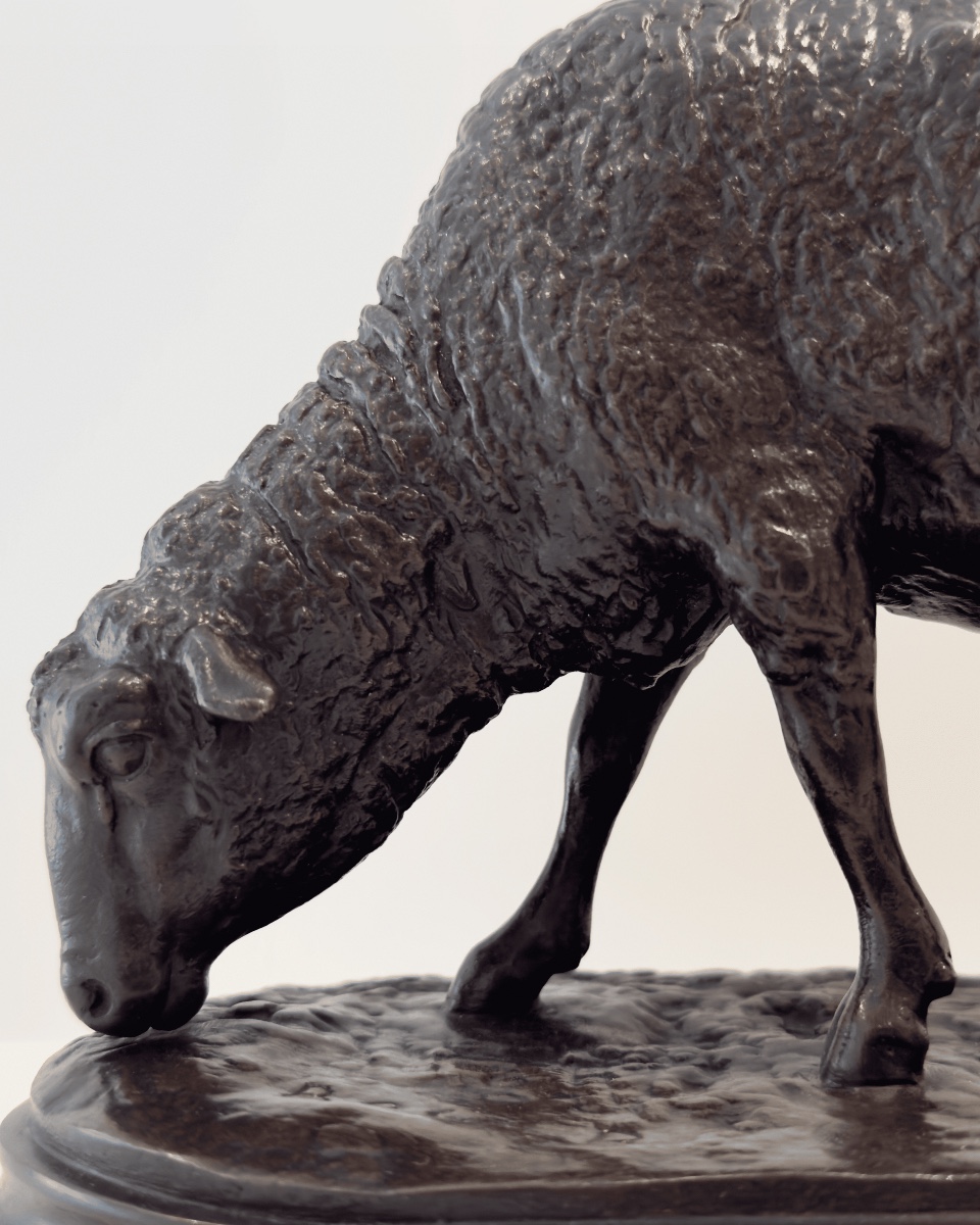 Brebis tondue - Bronze de Rosa Bonheur (1822 - 1899)-photo-4