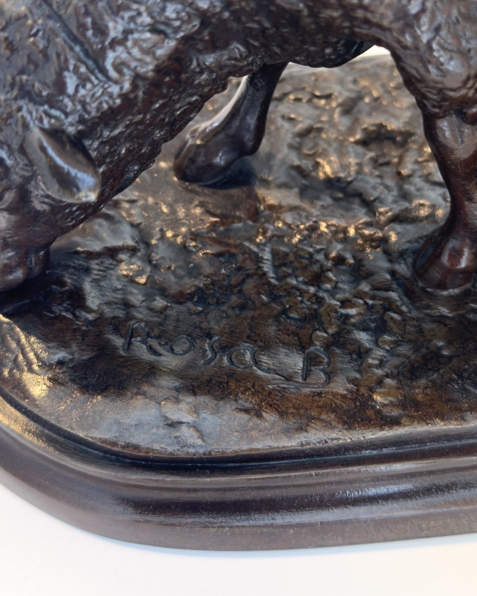 Brebis tondue - Bronze de Rosa Bonheur (1822 - 1899)-photo-1