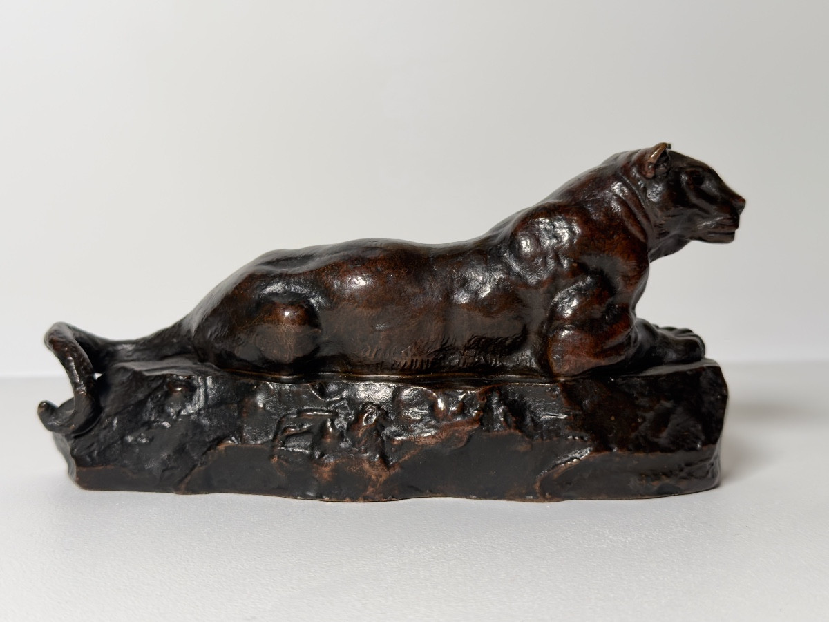 Panther Of Tunis No. 2 - Bronze By Antoine-louis Barye-photo-5