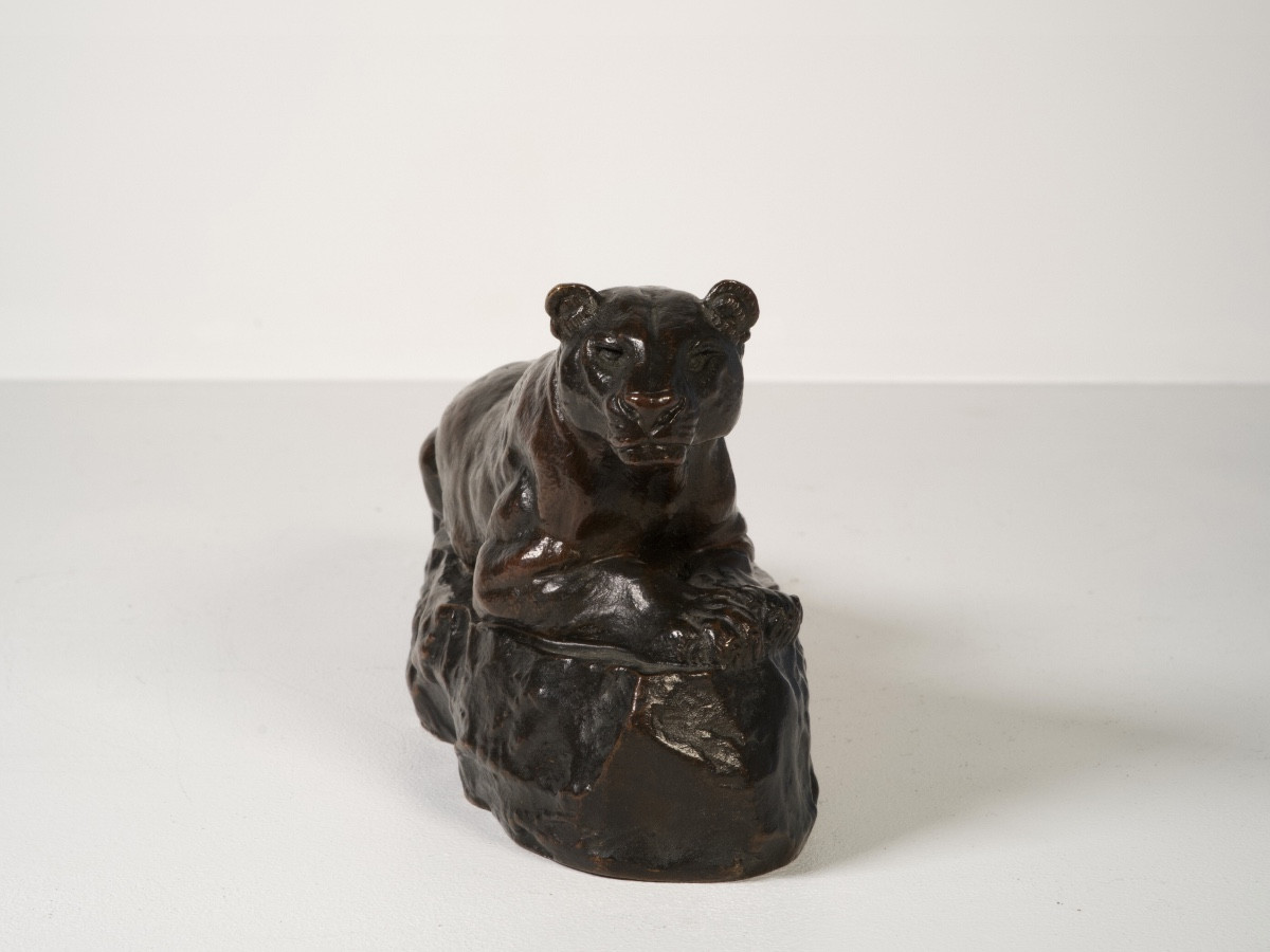 Panther Of Tunis No. 2 - Bronze By Antoine-louis Barye-photo-2