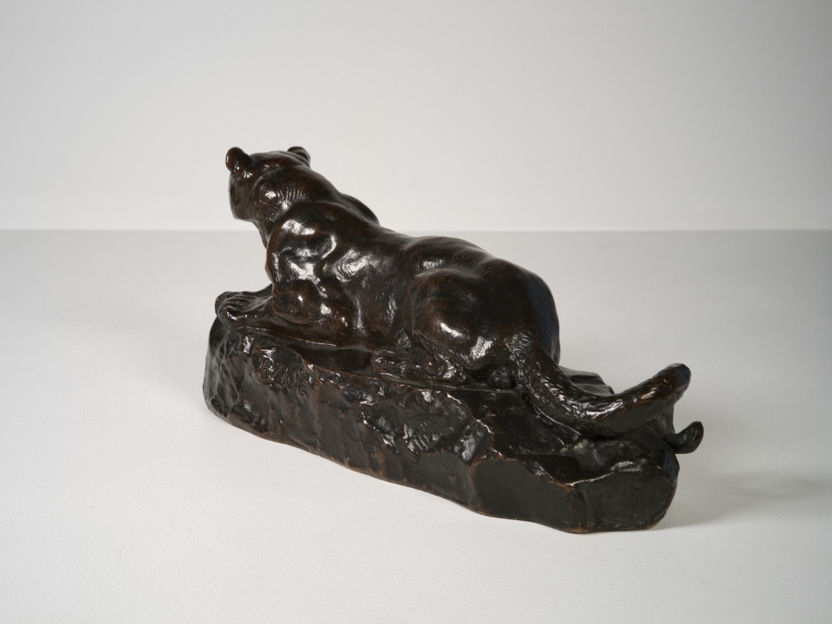 Panther Of Tunis No. 2 - Bronze By Antoine-louis Barye-photo-4