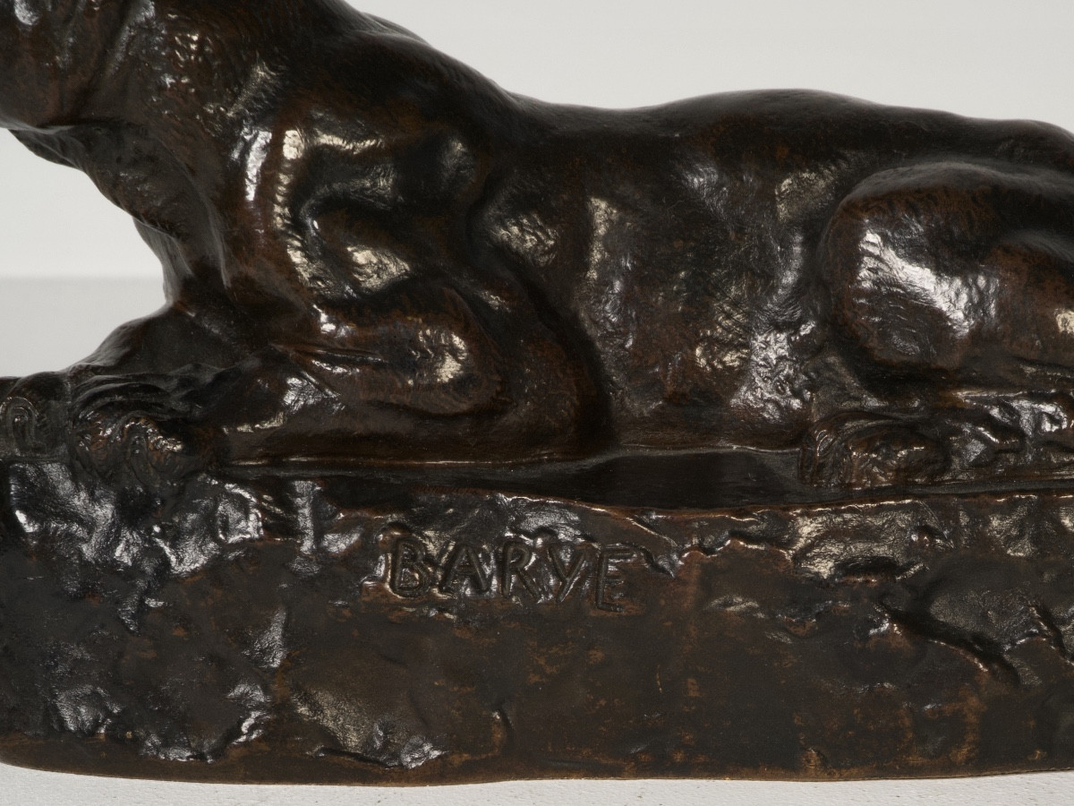 Panther Of Tunis No. 2 - Bronze By Antoine-louis Barye-photo-6