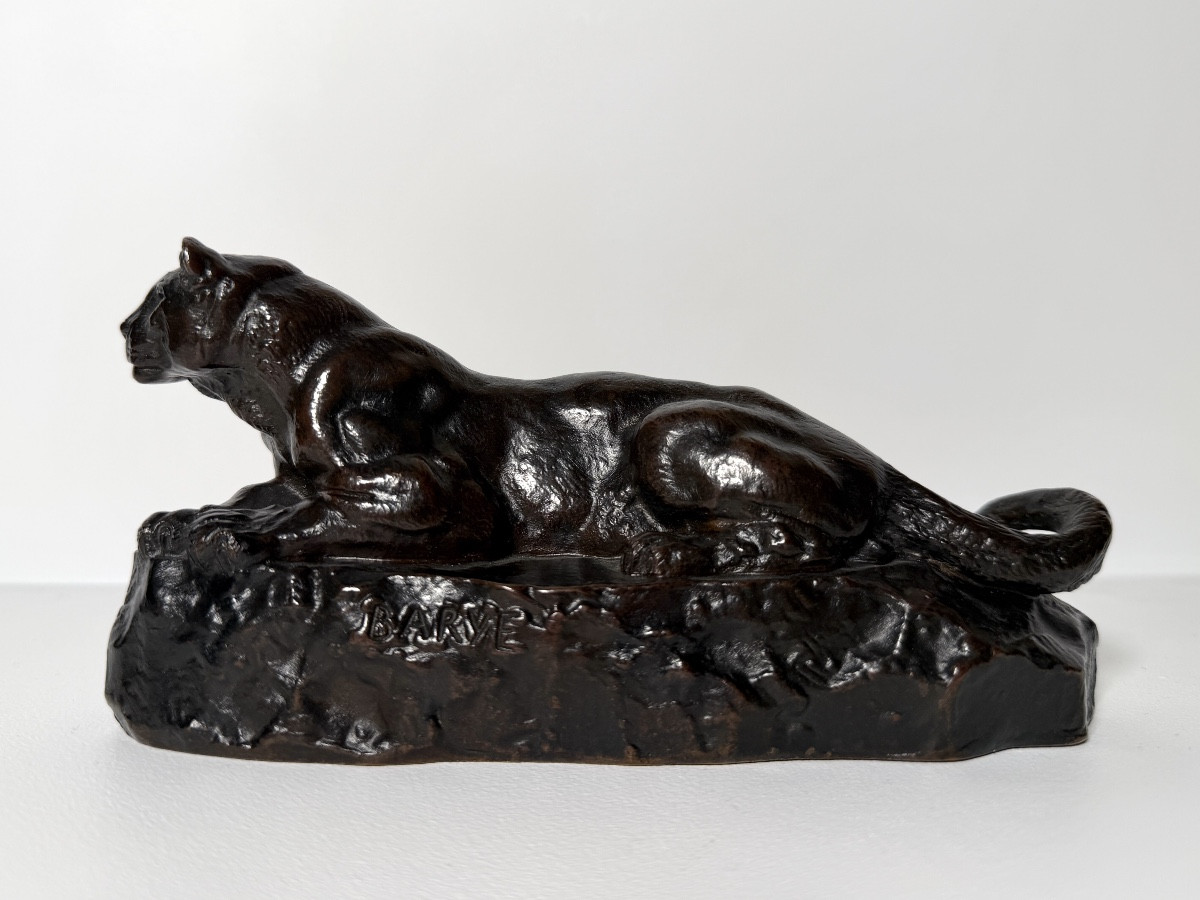 Panther Of Tunis No. 2 - Bronze By Antoine-louis Barye