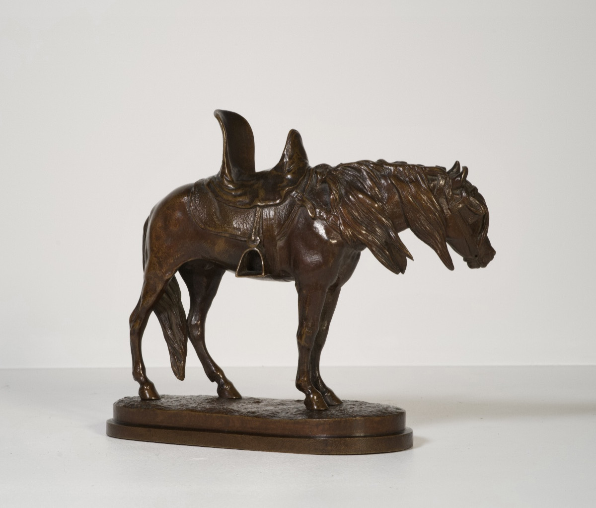 Cheval de Spahi - Bronze d'Edouard Letourneau (1851 - 1907)-photo-3