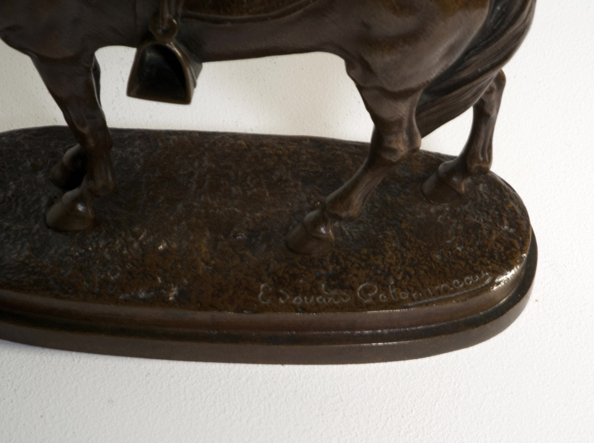 Cheval de Spahi - Bronze d'Edouard Letourneau (1851 - 1907)-photo-1