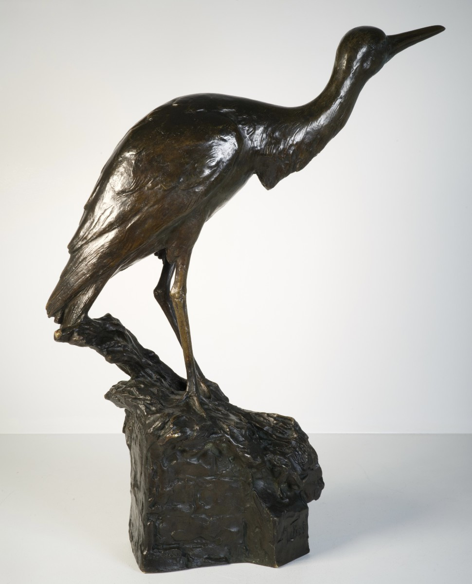 The Heron (wader) - Bronze By Maximilien Fiot (1886-1953)-photo-3