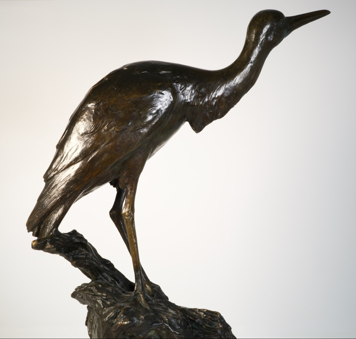 The Heron (wader) - Bronze By Maximilien Fiot (1886-1953)-photo-4