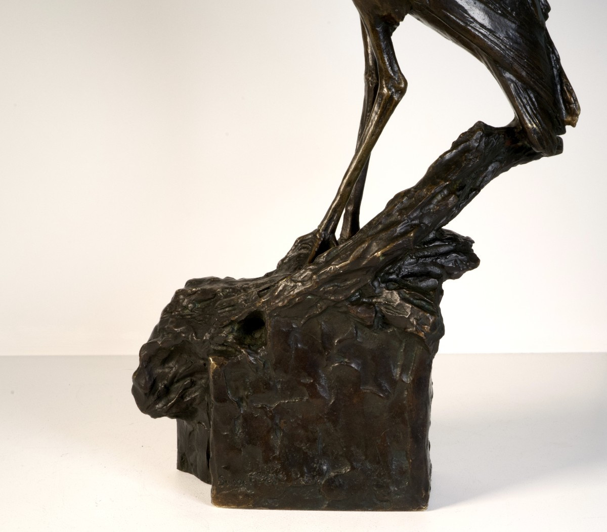 The Heron (wader) - Bronze By Maximilien Fiot (1886-1953)-photo-3