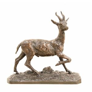 Gazelle mâle - Bronze de Christophe Fratin (1801 - 1864)