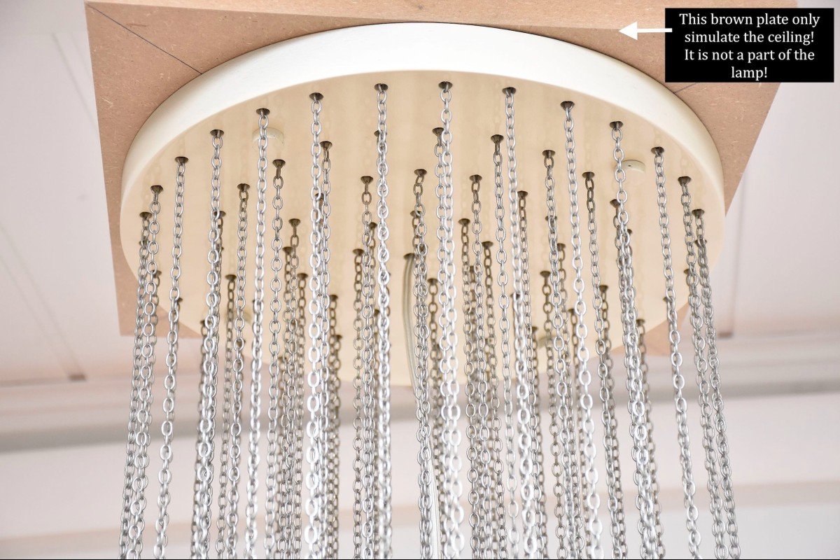 Large Mid-century Murano Chandelier By Venini-photo-4