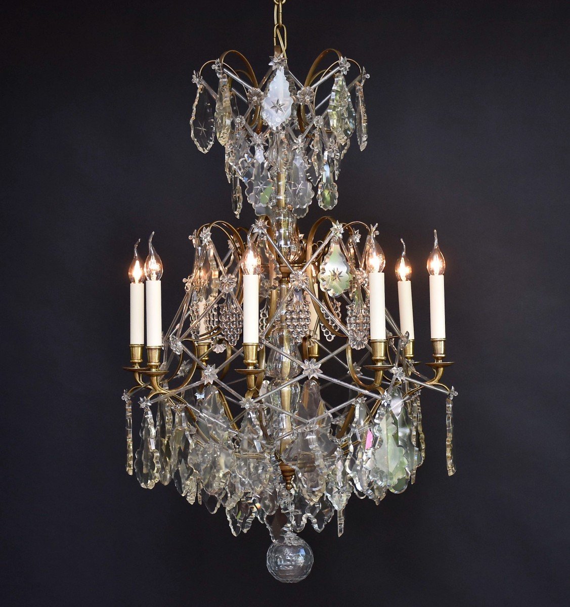 Rococo Style Crystal Chandelier