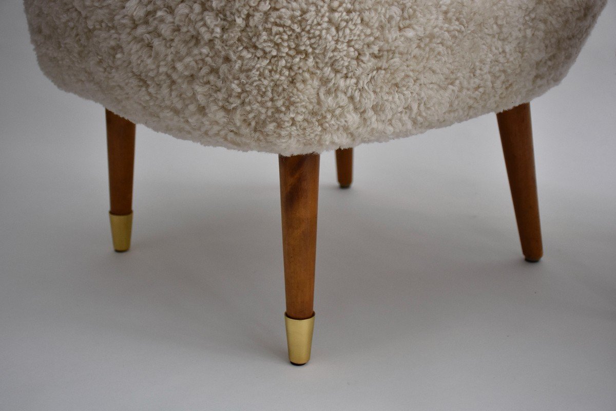 Pair Of Swedish Modern Cocktail Chairs Ca. 1950-photo-2