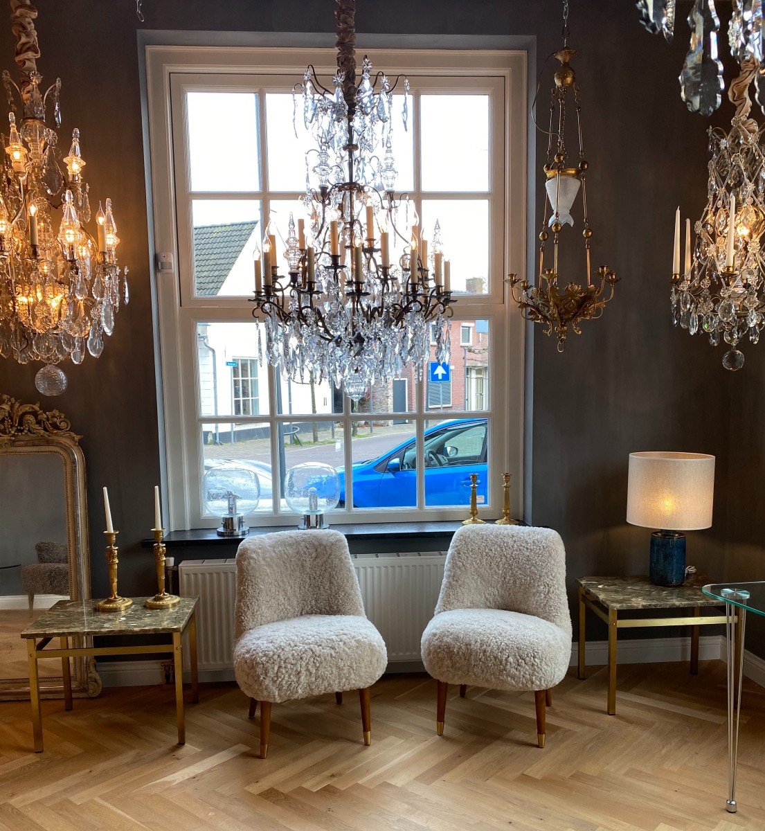 Pair Of Swedish Modern Cocktail Chairs Ca. 1950