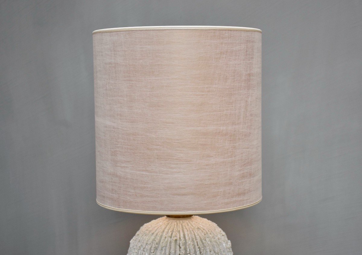 Modern Scandinavian 'chamotte' Table Lamp By Gunnar Nylund-photo-2