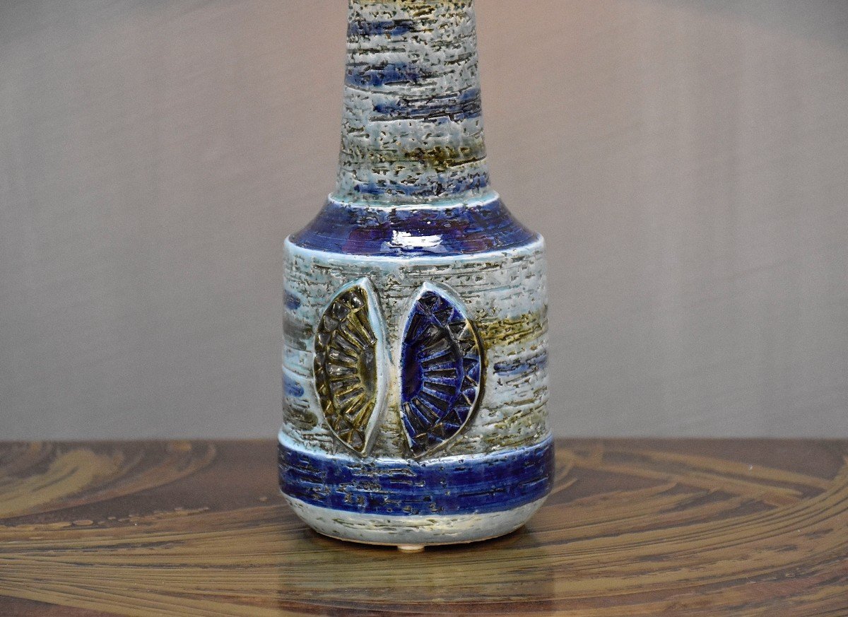 Lampe De Table En Céramique Italienne Conçue Par Bitossi.-photo-2
